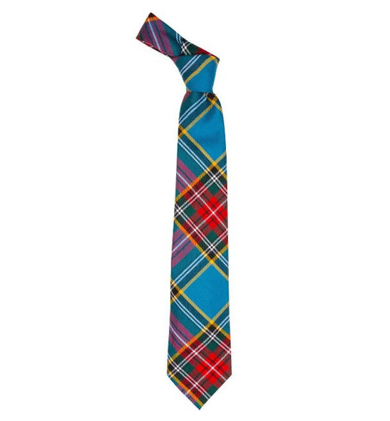 MacBeth Modern Clan Tartan Lightweight Wool Straight Mens Neck Tie