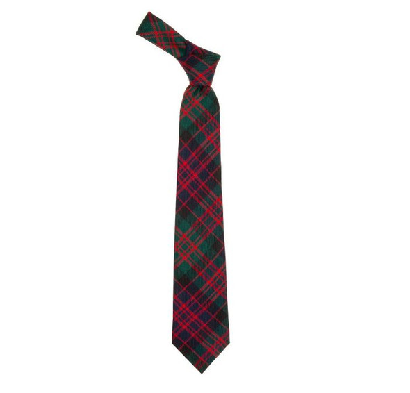 MacDonald Modern Clan Tartan Lightweight Wool Straight Mens Neck Tie