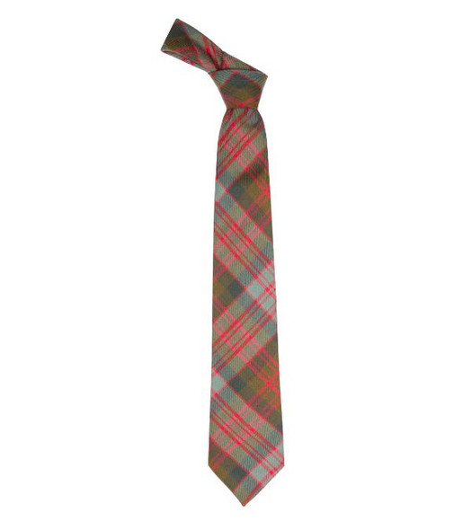 MacDonald Weathered Clan Tartan Lightweight Wool Straight Mens Neck Tie