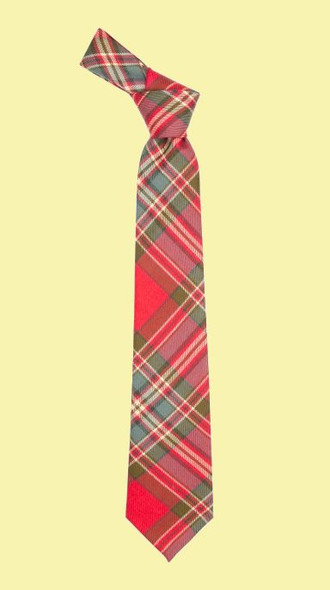 MacFarlane Weathered Clan Tartan Lightweight Wool Straight Mens Neck Tie