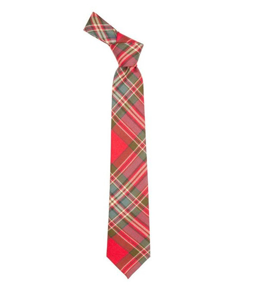 MacFarlane Weathered Clan Tartan Lightweight Wool Straight Mens Neck Tie