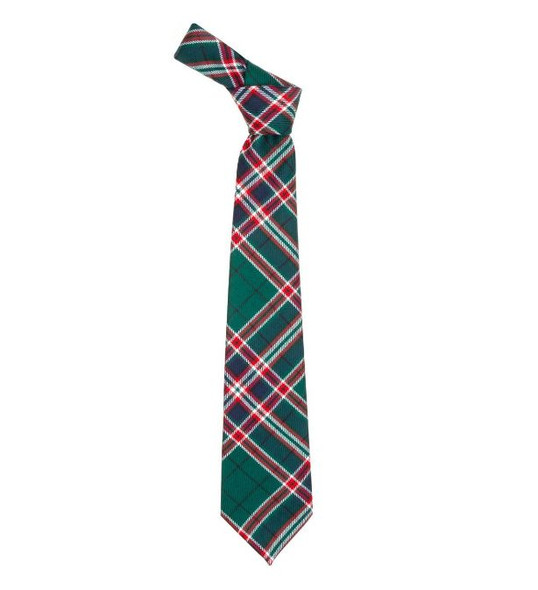 MacFarlane Hunting Modern Clan Tartan Lightweight Wool Straight Mens Neck Tie