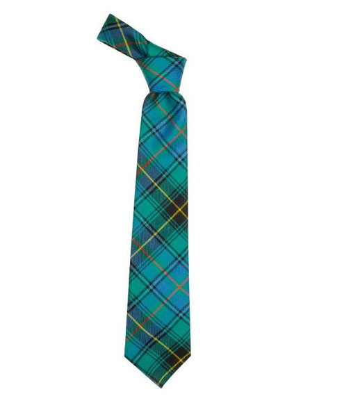 MacInnes Hunting Ancient Clan Tartan Lightweight Wool Straight Mens Neck Tie