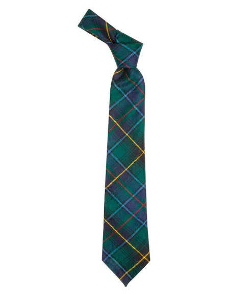 MacInnes Hunting Modern Clan Tartan Lightweight Wool Straight Mens Neck Tie