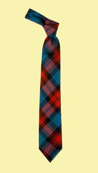 MacLachlan Ancient Clan Tartan Lightweight Wool Straight Mens Neck Tie