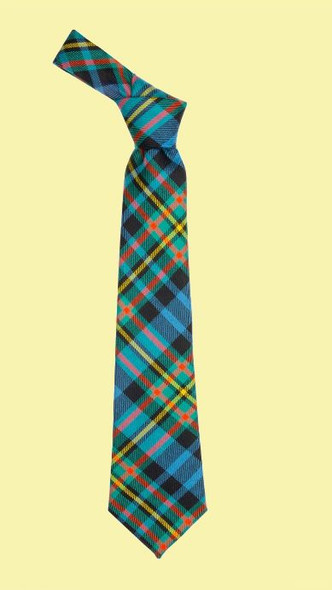 MacLellan Ancient Clan Tartan Lightweight Wool Straight Mens Neck Tie