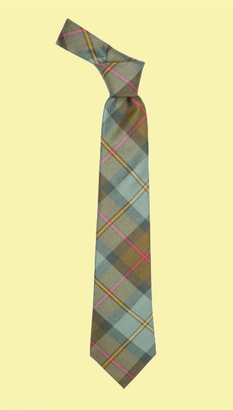 MacLeod Of Harris Weathered Clan Tartan Lightweight Wool Straight Mens Neck Tie