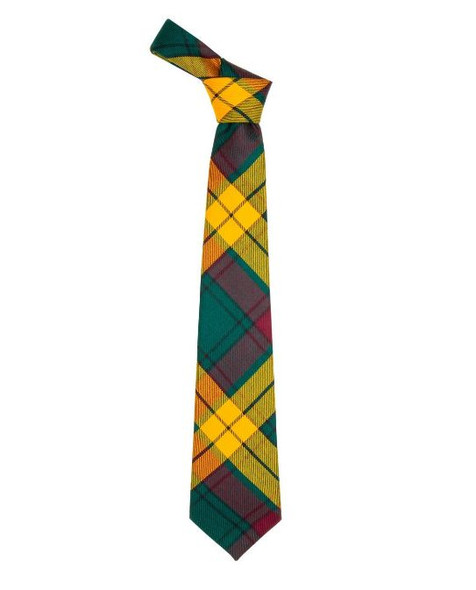 MacMillan Old Modern Clan Tartan Lightweight Wool Straight Mens Neck Tie