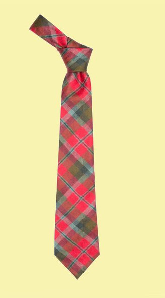 MacNaughton Weathered Clan Tartan Lightweight Wool Straight Mens Neck Tie