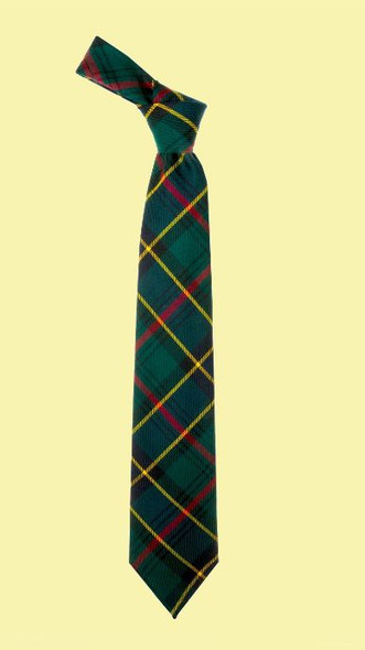 Ogilvie Hunting Modern Clan Tartan Lightweight Wool Straight Mens Neck Tie