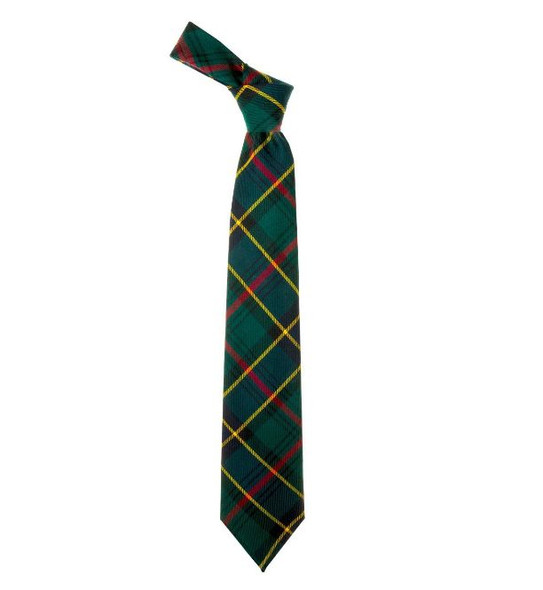 Ogilvie Hunting Modern Clan Tartan Lightweight Wool Straight Mens Neck Tie