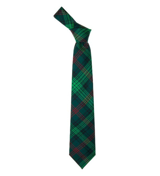 Ross Hunting Modern Clan Tartan Lightweight Wool Straight Mens Neck Tie