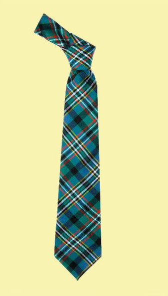 Scott Green Ancient Tartan Lightweight Wool Straight Mens Neck Tie