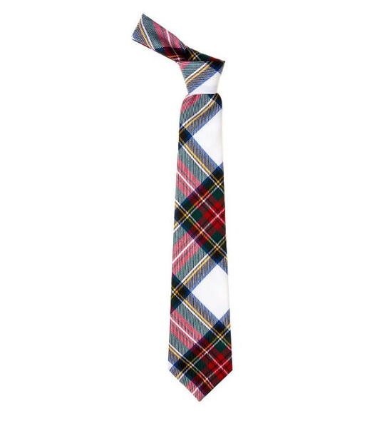 Stewart Dress Modern Clan Tartan Lightweight Wool Straight Mens Neck Tie