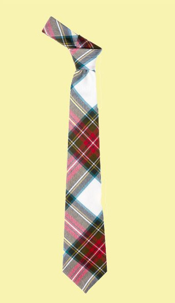 Stewart Dress Weathered Clan Tartan Lightweight Wool Straight Mens Neck Tie