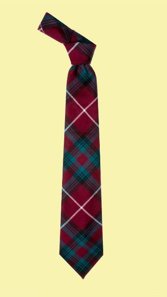 Stuart Of Bute Modern Clan Tartan Lightweight Wool Straight Mens Neck Tie