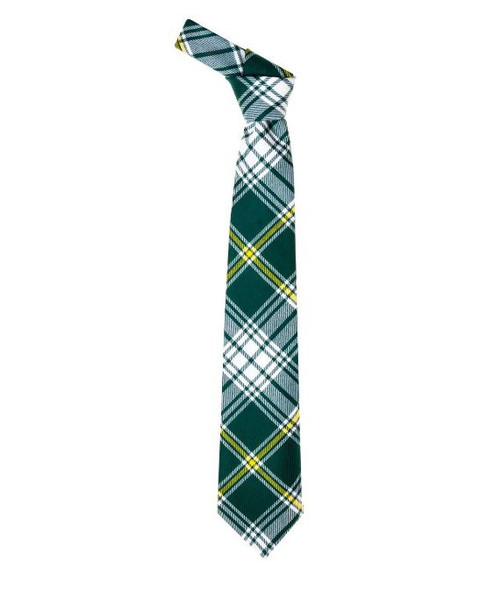 St Patrick Irish Tartan Lightweight Wool Straight Mens Neck Tie