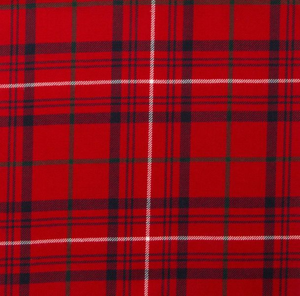 Rose Red Modern Lightweight Reiver 10oz Tartan Wool Fabric
