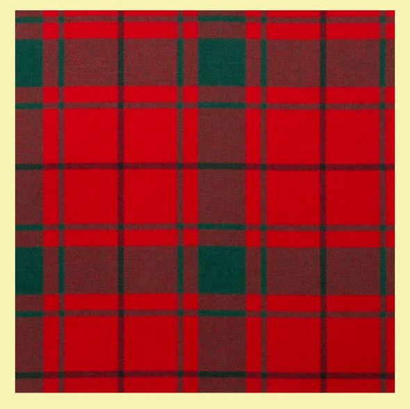 MacDonald Of Isles Red Modern Lightweight Reiver 10oz Tartan Wool Fabric