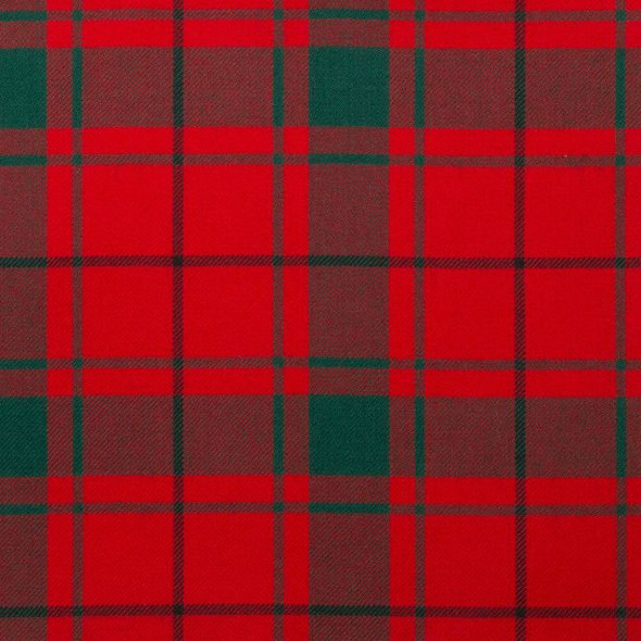 MacDonald Of Isles Red Modern Lightweight Reiver 10oz Tartan Wool Fabric