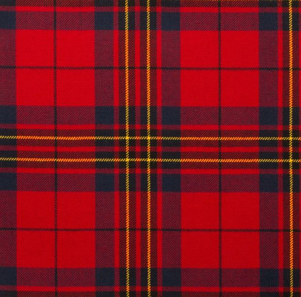 Leslie Red Modern Lightweight Reiver 10oz Tartan Wool Fabric