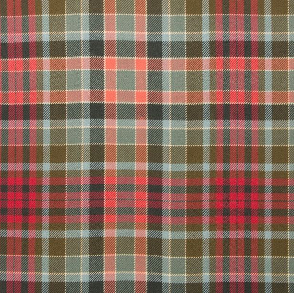 Gordon Red Weathered Lightweight Reiver 10oz Tartan Wool Fabric