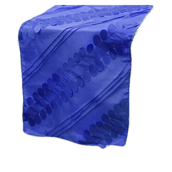 Royal Blue Forest Taffeta Wedding Table Runners Decorations x 25 For Hire
