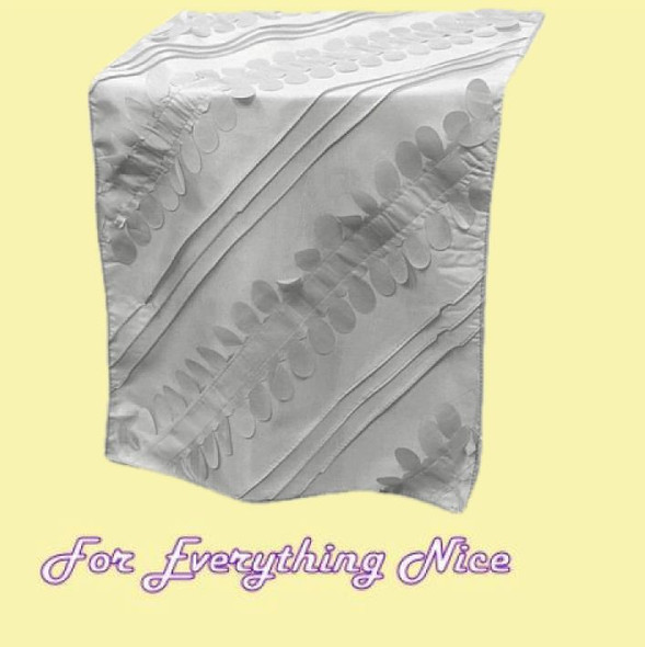 Silver Forest Taffeta Wedding Table Runners Decorations x 25 For Hire