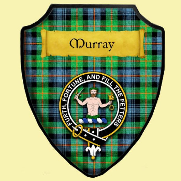 Murray Of Atholl Ancient Tartan Crest Wooden Wall Plaque Shield