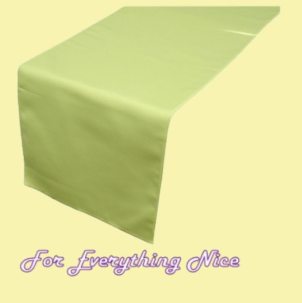 Apple Green Polyester Wedding Table Runners Decorations x 5 For Hire