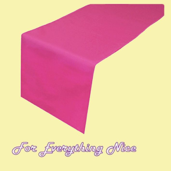 Fuchsia Pink Polyester Wedding Table Runners Decorations x 10 For Hire