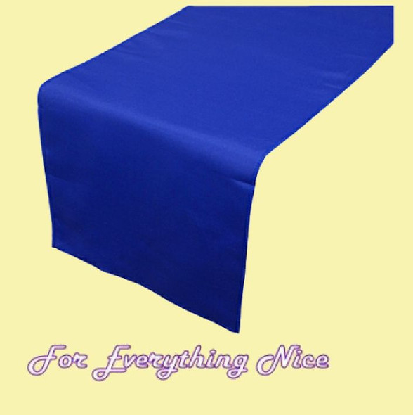Royal Blue Polyester Wedding Table Runners Decorations x 5 For Hire