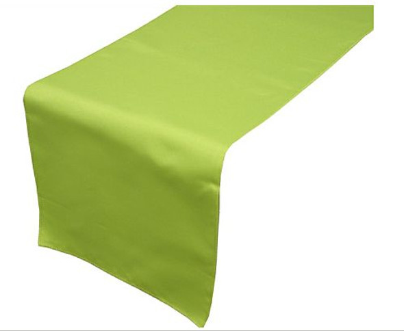 Sage Green Polyester Wedding Table Runners Decorations x 5 For Hire