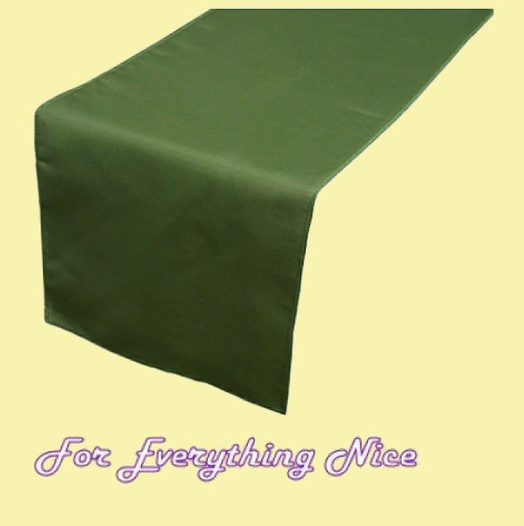 Willow Green Polyester Wedding Table Runners Decorations x 5 For Hire
