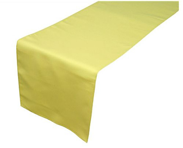 Yellow Polyester Wedding Table Runners Decorations x 25 For Hire