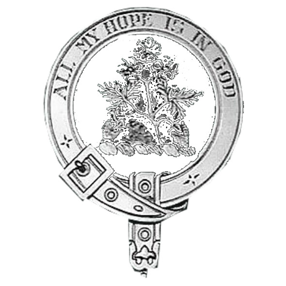Fraser Of Saltoun Clan Badge Polished Sterling Silver Fraser Clan Crest