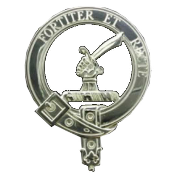Elliot Clan Badge Polished Sterling Silver Elliot Clan Crest