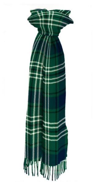 Tweedside Modern Scotland District Tartan Lambswool Unisex Fringed Scarf