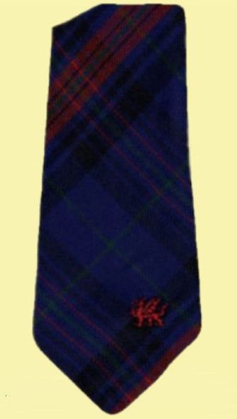 Hughes Pugh Welsh Tartan Worsted Wool Straight Mens Neck Tie