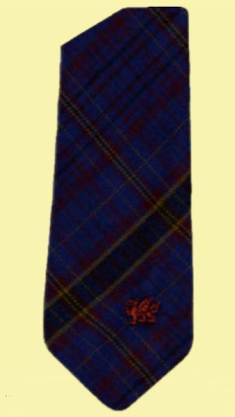 James Welsh Tartan Worsted Wool Straight Mens Neck Tie