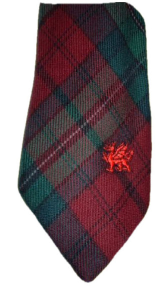 Pope Welsh Tartan Worsted Wool Straight Mens Neck Tie