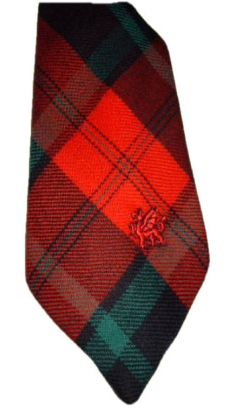 Rosser Welsh Tartan Worsted Wool Straight Mens Neck Tie