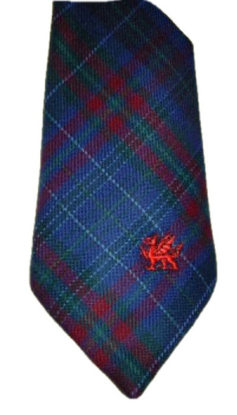 Watkins Walters Welsh Tartan Worsted Wool Straight Mens Neck Tie