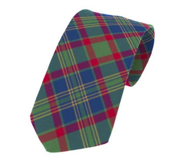 Cork County Irish Tartan Straight Lightweight Wool Mens Neck Tie  