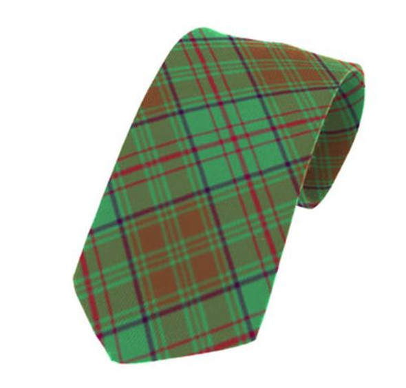 Dublin County Irish Tartan Straight Lightweight Wool Mens Neck Tie  