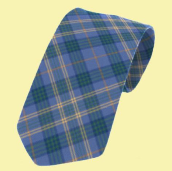 Fermanagh County Irish Tartan Straight Lightweight Wool Mens Neck Tie  