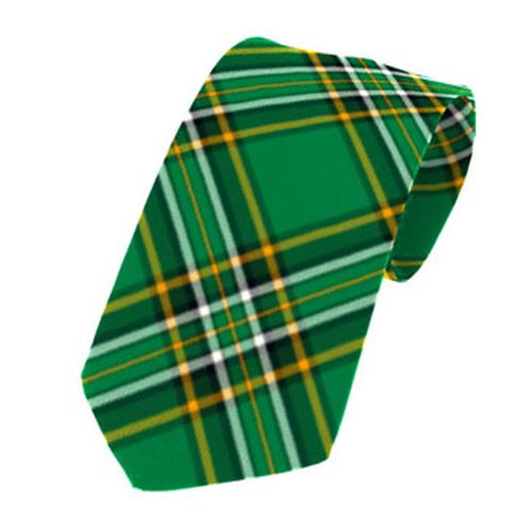 Irish National Tartan Straight Lightweight Wool Mens Neck Tie  