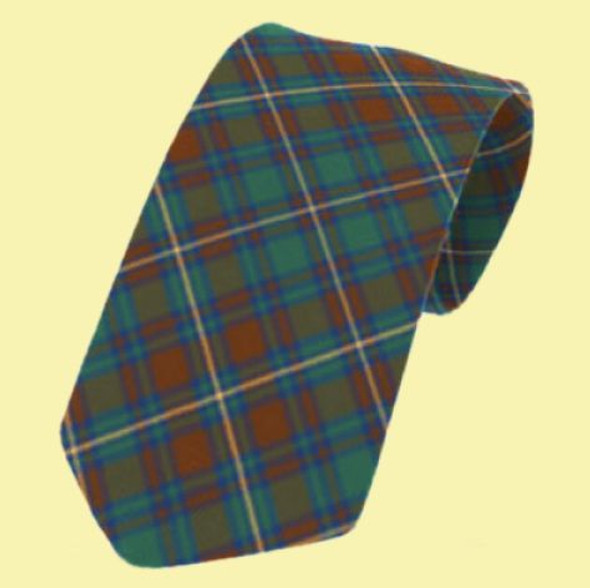 Kerry County Irish Tartan Straight Lightweight Wool Mens Neck Tie  