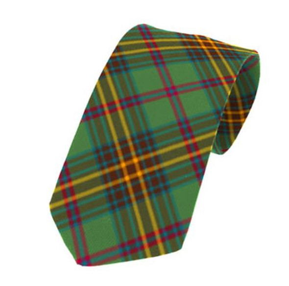 Limerick County Irish Tartan Straight Lightweight Wool Mens Neck Tie  