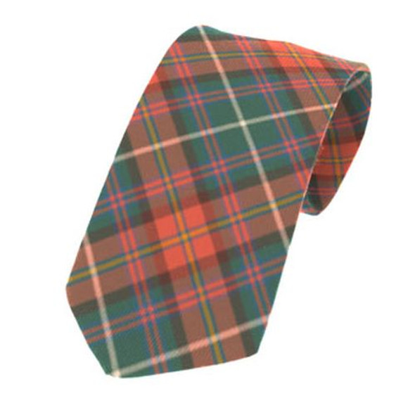 Meath County Irish Tartan Straight Lightweight Wool Mens Neck Tie  